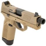 FN 545 Tactical .45 ACP Pistol - Night Sights, FDE Finish - view 4