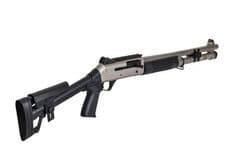 Panzer Arms M4 Marine Tactical 12 Ga. Semi-Auto Shotgun - Nickel Finish - view 3