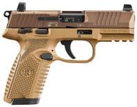 FN 502 MRD FDE .22 LR Optics-Ready SAO Pistol - 4" Barrel, 10+1 Capacity - view 2
