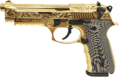 Girsan Regard MC Deluxe Gold 9mm Pistol, Ergonomic DA/SA, 4.9" Barrel - view 3