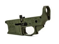 Griffin Armament MK2 Ambi Stripped AR-15 Lower Receiver - Ambidextrous Controls - Flared Magwell - Warhawk Green - MK2ALWHG - view 4