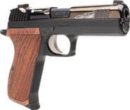 Sig Sauer P210 Carry Custom 9mm - Polished Black, Rosewood Grips - view 4