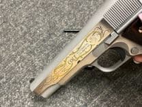Colt 1911 Heritage .45 ACP - Stainless, 5" Barrel, Rosewood Grips - view 2