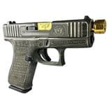 Glock 43X Gen 4 "Trump" 9mm Compact Pistol w/ Gold Barrel, 10rd - view 3