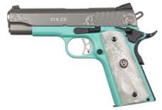 Ruger SR1911 Commander Robin's Egg Blue 9mm Pistol - view 2