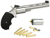 NAA MiniMaster Stainless Revolver - .22 LR/WMR Dual-Caliber Compact - view 3