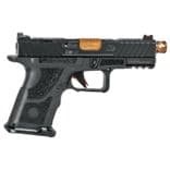 ZEV OZ9c Compact 9mm - Black/Bronze, Fiber Optic Sight, 15-Rd - view 3