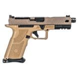 ZevTech OZ-9 FDE 9mm Pistol with Threaded Barrel & Fiber Optic Sights - view 3