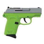 SCCY CPX-2 Gen3 RDR 9mm Compact, Lime Green/Stainless Slide - view 3