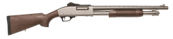 Tokarev TX3 Nickel 20 GA Pump Shotgun - Walnut Stock, 18.5" Barrel - view 2