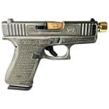 Glock 43X Gen 4 "Trump" 9mm Compact Pistol w/ Gold Barrel, 10rd - view 2
