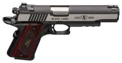 Browning 1911-380 Black Label Pro: Elegant .380 ACP Semi-Auto Pistol - view 3