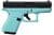 Glock 42 Robin's Egg Blue .380 ACP Compact Concealed Carry Pistol thumbnail 1