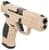 SAR9 9mm Pistol - 3.8" Barrel, 17-Rd, Tan Finish, Ergonomic Grip thumbnail 2