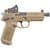 FNX-45 Tactical Gen 1 .45 ACP Pistol - FDE, 5.3" Barrel, Night Sights thumbnail 2