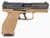 HK VP9 9mm Striker-Fired Pistol - FDE/Black, Ergonomic Design thumbnail 2