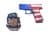 Glock G43X Gen 1 Patriot 9mm Compact Pistol - American Flag Finish thumbnail 2