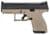 CZ P10 S Compact 9mm Pistol, Night Sights, FDE Finish thumbnail 2