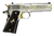 Colt 1911 Government .38 Super 5in Stainless Gold Engraved thumbnail 1
