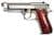 Taurus PT92 Stainless Wood 9mm Pistol - 17rd, 5" Barrel thumbnail 2