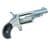 NAA Mini-Revolver .22 LR - Stainless 1.625" Rubber Grip thumbnail 1