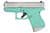 Glock G43 Gen 5 Compact 9mm Robin Egg Blue Concealed Carry Pistol thumbnail 1