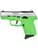 SCCY CPX-2 Gen3 RDR 9mm Compact, Lime Green/Stainless Slide thumbnail 4