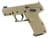 KEL-TEC P17 .22 LR Compact Tan Pistol - Fiber Optic & Threaded thumbnail 1