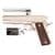 Tisas 1911A1 Stakeout 9mm Nickel Pistol - Classic Wood Grip Edition thumbnail 2
