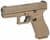 Glock 19X Gen5 Coyote Tan 9mm Pistol, 17+1 Rds, Night Sights thumbnail 3