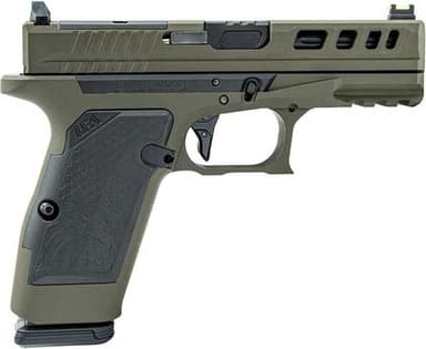 Live Free Armory AMP X 9mm Pistol - OD Green, 17rd, Trijicon Ready