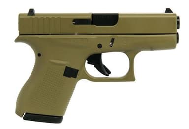 Glock 42 FDE .380 ACP Compact Handgun - 6 Rd Concealed Carry
