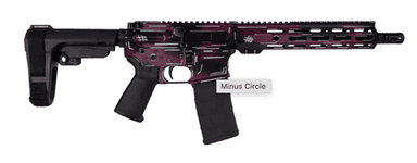 Shark Coast Tactical SCC07053ANBCHY-P Anime-15 5.56 NATO 30+1 10.50" Black Nitride Threaded Barrel, Black Cherry