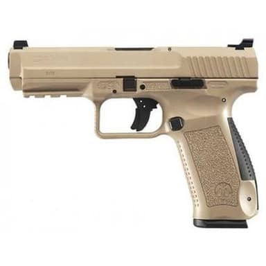 Canik TP9SF 9mm Pistol - FDE, 4.46" Barrel, Tactical Sights