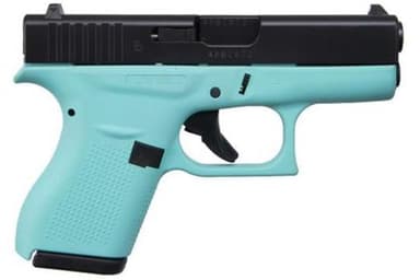 Glock 42 Robin's Egg Blue .380 ACP Compact Concealed Carry Pistol