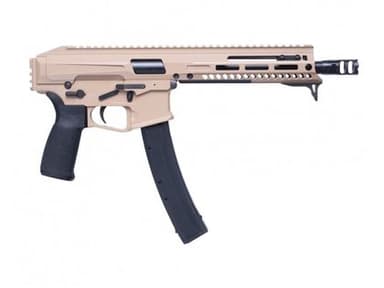 Patriot Ordnance Factory Phoenix 9mm Pistol 8.5" Barrel 35+1 Semi-Auto FDE Cerakote Threaded Barrel Ambidextrous