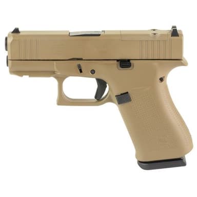 Glock 43X MOS Flat Dark Earth 9mm 3.4" Barrel 10-Rounds Skydas Cerakote