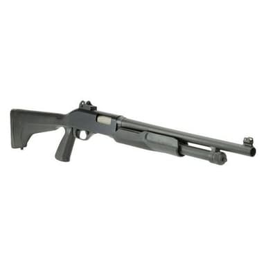 Stevens 320 Defender: 12 GA Pump Shotgun with Ghost Ring Sights