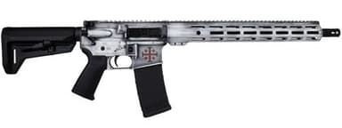 SCT-15 Templar: Battle-Worn Black/White Semi-Auto Rifle