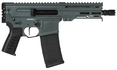CMMG Dissent Mk4 5.56 NATO Pistol - Compact Charcoal Green 6.5"