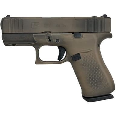 Glock 43X MOS 9mm Luger 3.41in Distressed FDE