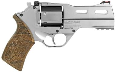 Chiappa Rhino 40SAR Nickel .357 Mag Revolver - 4" Barrel, 6-Round