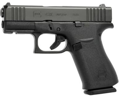 Glock 43X 9mm 3.41in Black Front Rail