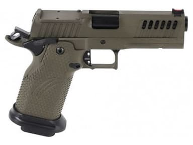 Fierce Firearms Grizz Commander FGZ9-9-C-GB Pistol 9mm 4.25" 19+1 Single Action Optics-Ready OD Green/Black