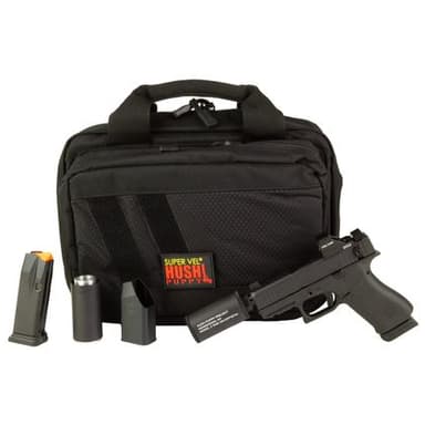 Glock 43X Hush Puppy 9mm 3.92" Barrel 15-Rounds w/ HP Project Model 2, Holosun 407K