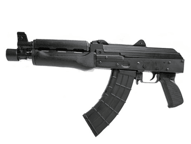 Zastava ZPAP92 Tactical AK-Style Pistol 7.62x39mm - Black