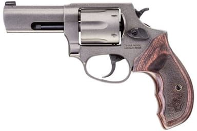 Taurus 856 Defender .38 Special +P Revolver - Tungsten Gray/Wood Grip
