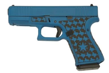 GLOCK G19 Blue Stipple 9mm Gen 5 Semi-Auto Precision Pistol