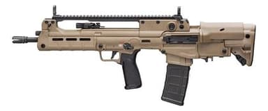 Hellion FDE 16" Semi-Auto Rifle - 5.56 NATO, Adjustable/Flip-Up Sights