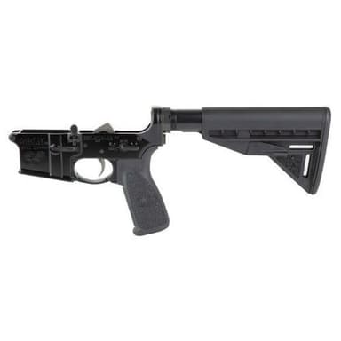 Bravo Company, Complete Lower Receiver, AR-15, Multi Caliber, Anodized Finish, Black, BCM Mod 3 Stock, 7075 T6 Aluminum, Factory Cosmetic